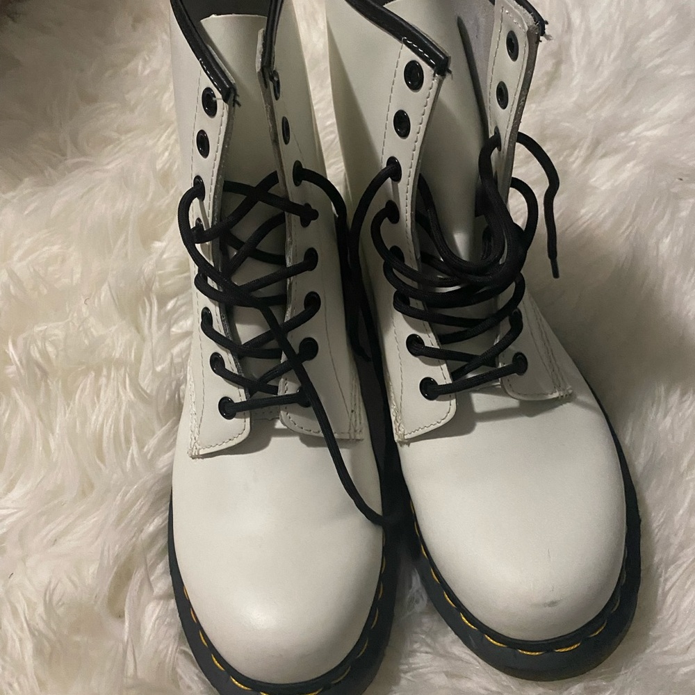 White Dr Martens size 10